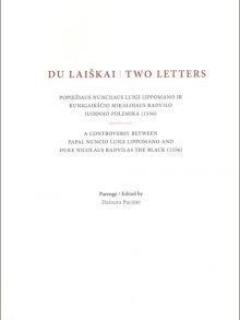 Du laiškai | Two letters. Parengė Dainora Pociūtė